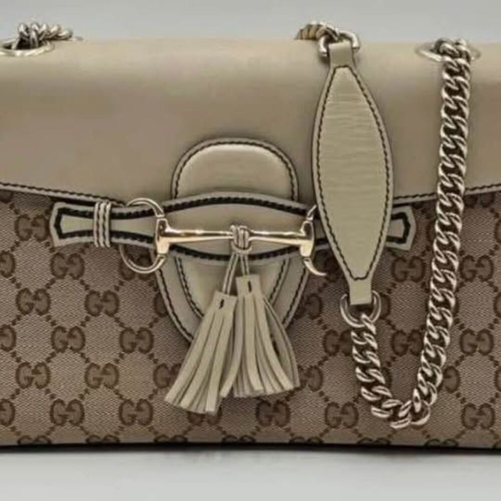 Guccisimo Gucci Emily GG Horsebit & tassels shoulder bag.